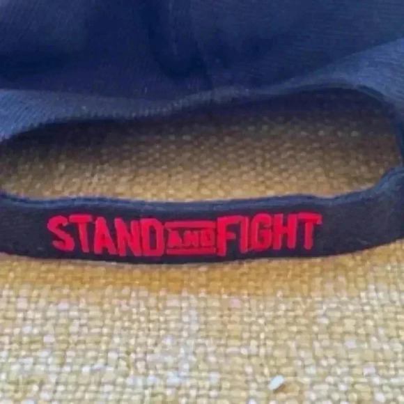 National rifle Assoc Stand And Fight Hat Black And Red Adjustable Strap Back Cap - Picture 7 of 12